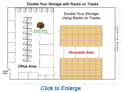 rolling warehouse racking compact pallet racks condense storage floor space by using moving aisles